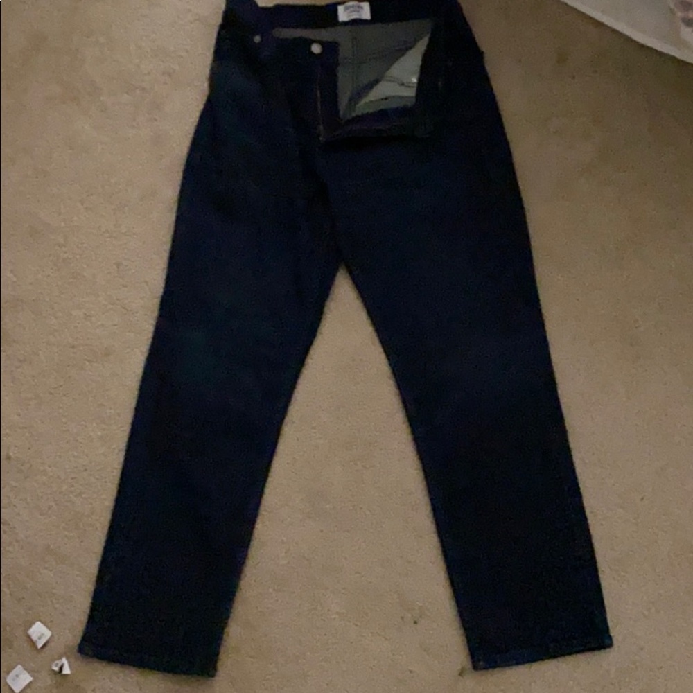 Dark wash men’s jeans